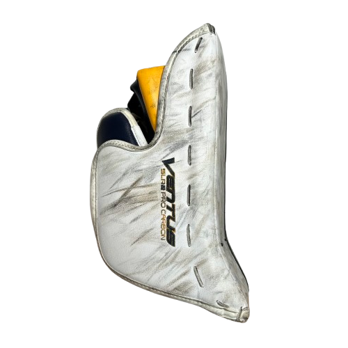 Vaughn Ventus SLR2 Pro Carbon – Bloqueur de gardien de but professionnel d'occasion (blanc/bleu/bleu marine)